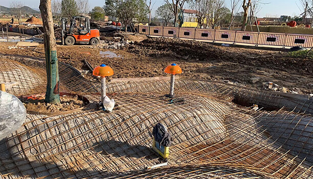 splash pad installation