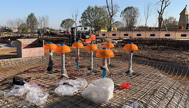 splash pad installation