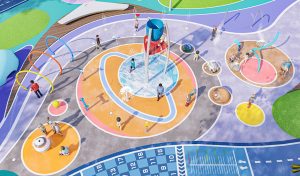 Space Travel Public Splash Pad Solution - Cenchi