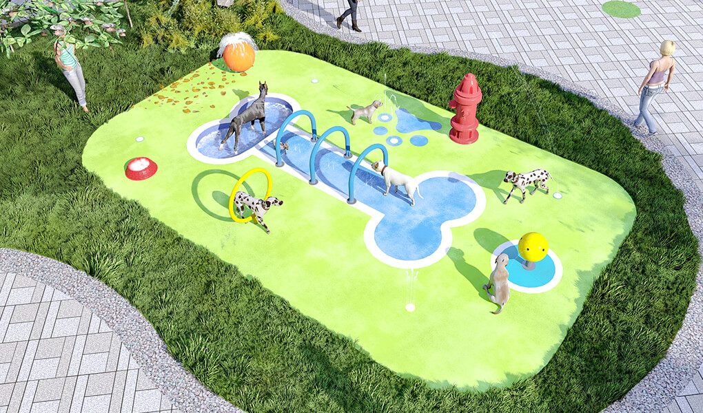 Custom Splash Pad Mushroom Shower Attractions - Cenchi