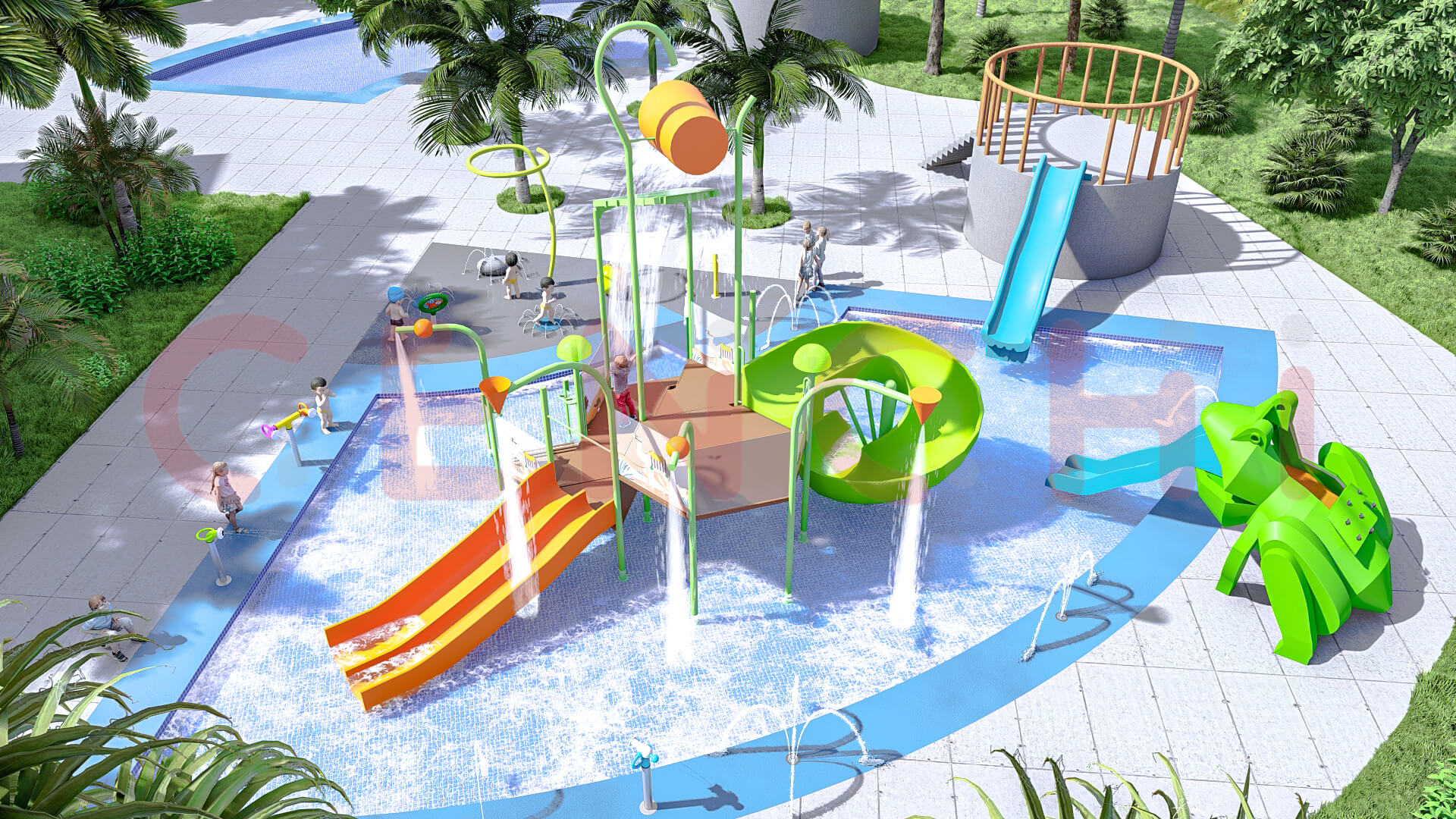 Palawan Pool Splash Pad Proposal - Cenchi