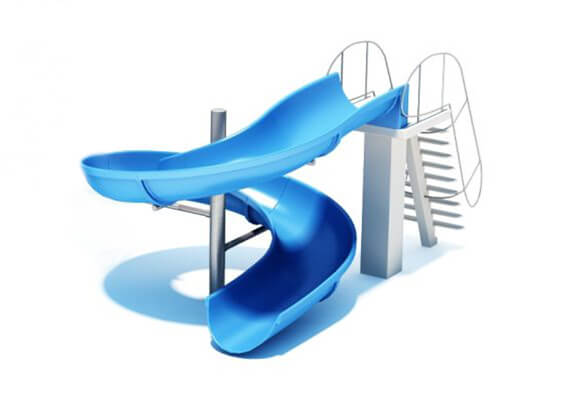 swimming pool water slide