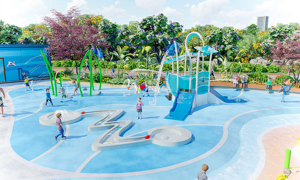 wading pool splash pad