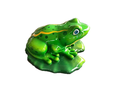 fiberglass frog sculpture