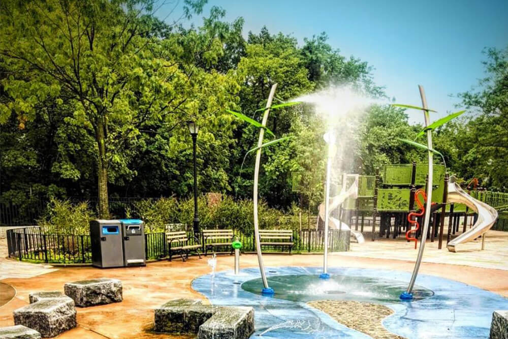 Bamboo Tree Splash Pad