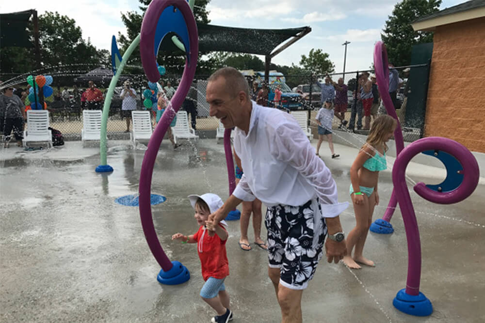 Octopus splash pad