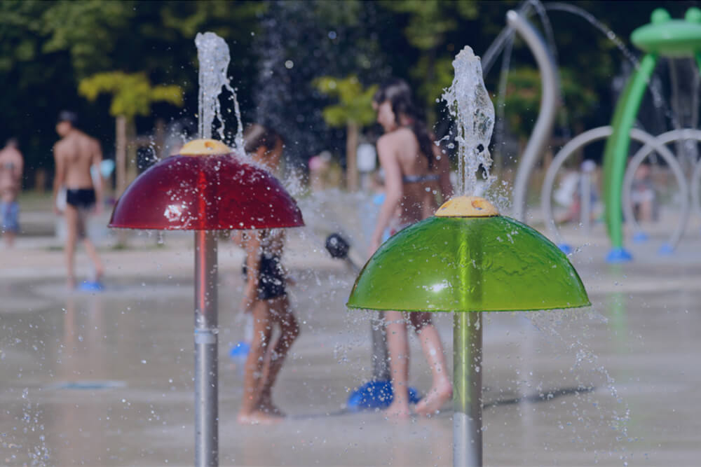 mushroom splash pad