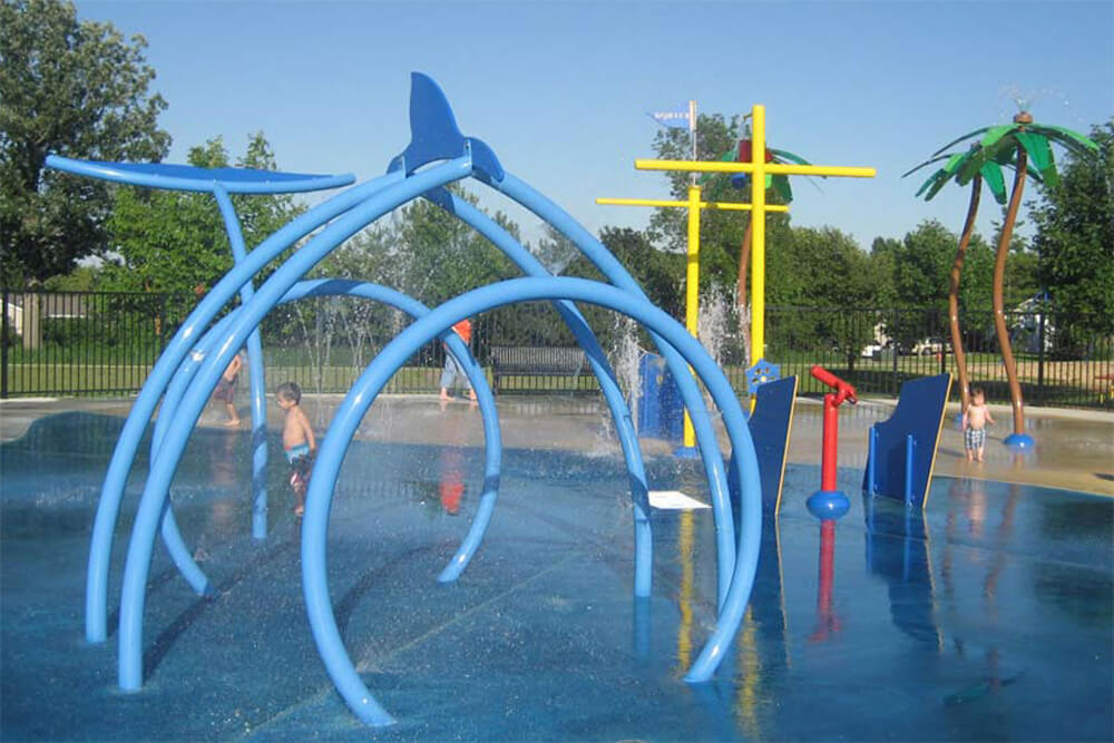 whale splash pad