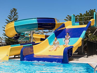 family waterslide