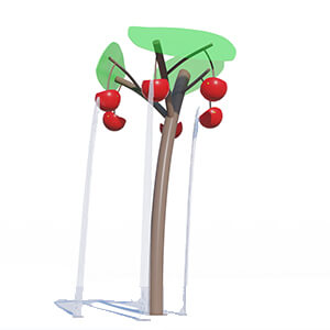 six bucket berry tree